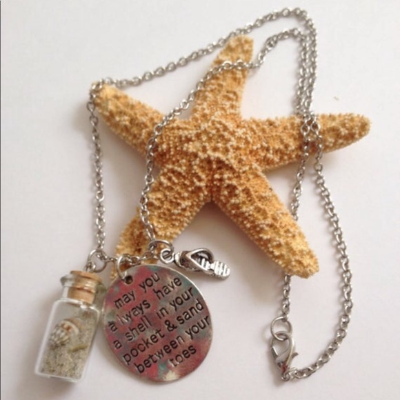 Shell in your Pocket Necklace Bottled Shell & Sand - Picture 2 of 6